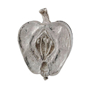 Fiori - Apple Knob - Polished Silver
