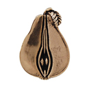 Fiori - Pear Knob - Antique Gold
