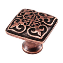 Fleur de Lis - 1.25" Cabinet Knob - Antique Copper