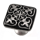 Fleur de Lis - 1.25" Cabinet Knob - Antique Nickel