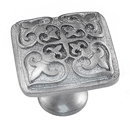 Fleur de Lis - 1.25" Cabinet Knob - Satin Nickel