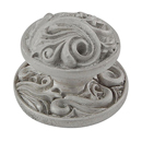 Liscio - 1" Cabinet Knob w/Rosette - Satin Nickel