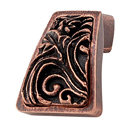 Liscio - Leaves Finger Knob - Antique Copper