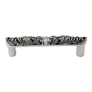 Liscio - 4" Round End Pull - Antique Silver