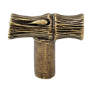 Palmaria - 1.25" Bamboo Knob - Antique Brass