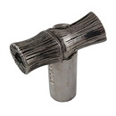 Palmaria - 1.25" Bamboo Knob - Antique Silver