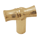 Palmaria - 1.25" Bamboo Knob - Polished Gold