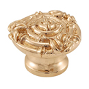 Palmaria - 1.5" Round Bamboo Knob - Polished Gold