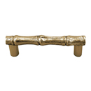 Palmaria - 3 5/8" Bamboo Cabinet Pull - Antique Gold
