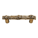 Palmaria - 4" Bamboo Cabinet Pull - Antique Gold