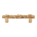 Palmaria - 4" Bamboo Cabinet Pull - Polished Gold