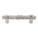 Palmaria - 4" Bamboo Cabinet Pull - Polished Nickel