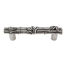 Palmaria - 4" Bamboo Cabinet Pull - Vintage Pewter