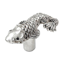 Pollino - Koi Knob - Polished Silver