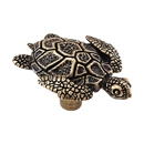 Pollino - Turtle Knob - Antique Brass