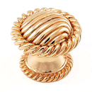 Sanzio - Lines Small Knob - Polished Gold