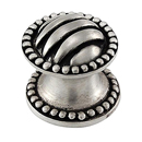 Sanzio - Lines & Beads Small Knob - Antique Nickel