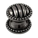 Sanzio - Lines & Beads Small Knob - Gunmetal