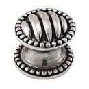 Sanzio - Lines & Beads Small Knob - Vintage Pewter