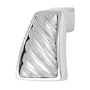 Sanzio - Wavy Lines Finger Knob - Polished Nickel