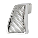 Sanzio - Wavy Lines Finger Knob - Polished Silver