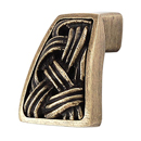 Sanzio - Linking Lines Finger Knob - Antique Brass