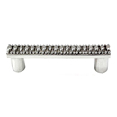 Sanzio - Lines & Beads Pull - Polished Silver
