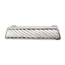 Sanzio - Wavy Lines Finger Pull - Polished Nickel