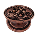 Sforza - Bow & Arrows Oval Knob - Antique Copper