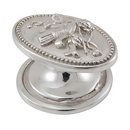 Sforza - Bow & Arrows Oval Knob - Polished Nickel