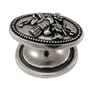 Sforza - Bow & Arrows Oval Knob - Vintage Pewter