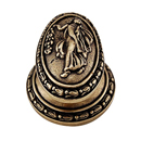 Sforza - Woman Oval Knob - Antique Brass