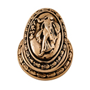 Sforza - Woman Oval Knob - Antique Gold