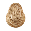 Sforza - Woman Oval Knob - Polished Gold