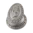 Sforza - Woman Oval Knob - Satin Nickel