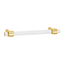 A860-6 PB - Acrylic Contemporary - 6" Cabinet Pull - Polished Brass