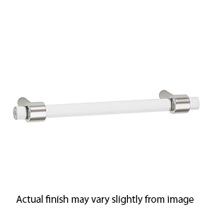 A860-8 PN - Acrylic Contemporary - 8" Cabinet Pull - Polished Nickel