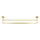 A6725-24 - Charlie's - 24" Double Towel Bar - Unlacquered Brass