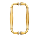 G726-6 - Charlie's - 6" Back-to-Back Shower Door Pull - Polished Antique