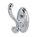 A8099 PC - Classic Traditional - Double Robe Hook - Polished Chrome