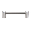C715-35 SN - Contemporary Crystal I - 3.5" Cabinet Pull - Satin Nickel