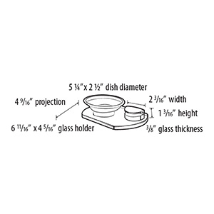 A8930 - Euro - Soap Dish - Polished Chrome
