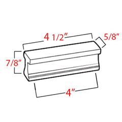 A965-4 - Linear - 4" Cabinet Pull - Matte Black