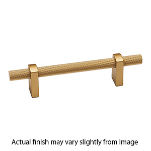 A2901-3 CHP - Vita Bella - 3" Cabinet Pull w/ Knurled Bar - Champagne