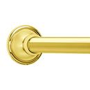 Yale - Shower Rod - Unlacquered Brass