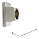 30" x 48" - Arch Flange - Corner Shower Rod