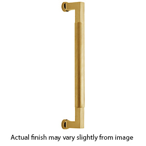 V1315-12-TB ULB - 12"cc Bauhaus Knurled Appliance Pull - Unlacquered Brass