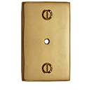 MT42SQ-063 ULB - Rectangular Backplate - Unlacquered Brass