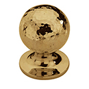 MK8321-032 ULB - 1-1/4" Hammered Orb Cabinet Knob - Unlacquered Brass
