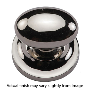 MT0114-032 PNI - 1-1/4" Egg Knob on Rosette - Polished Nickel
